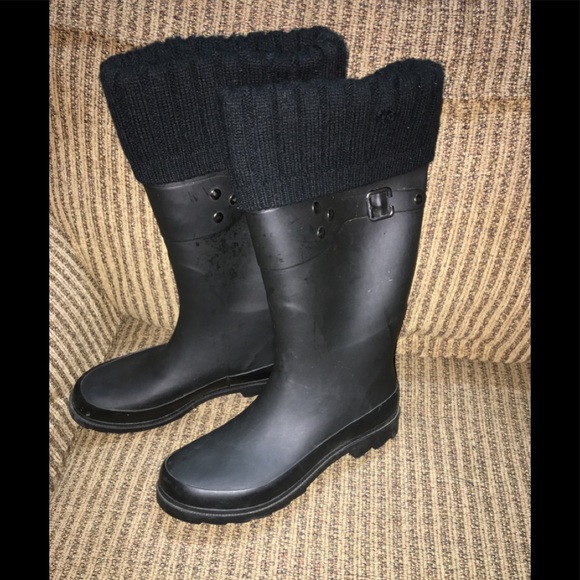 GAP Rain Boots w/ Knee Hi Socks - Picture 5 of 6